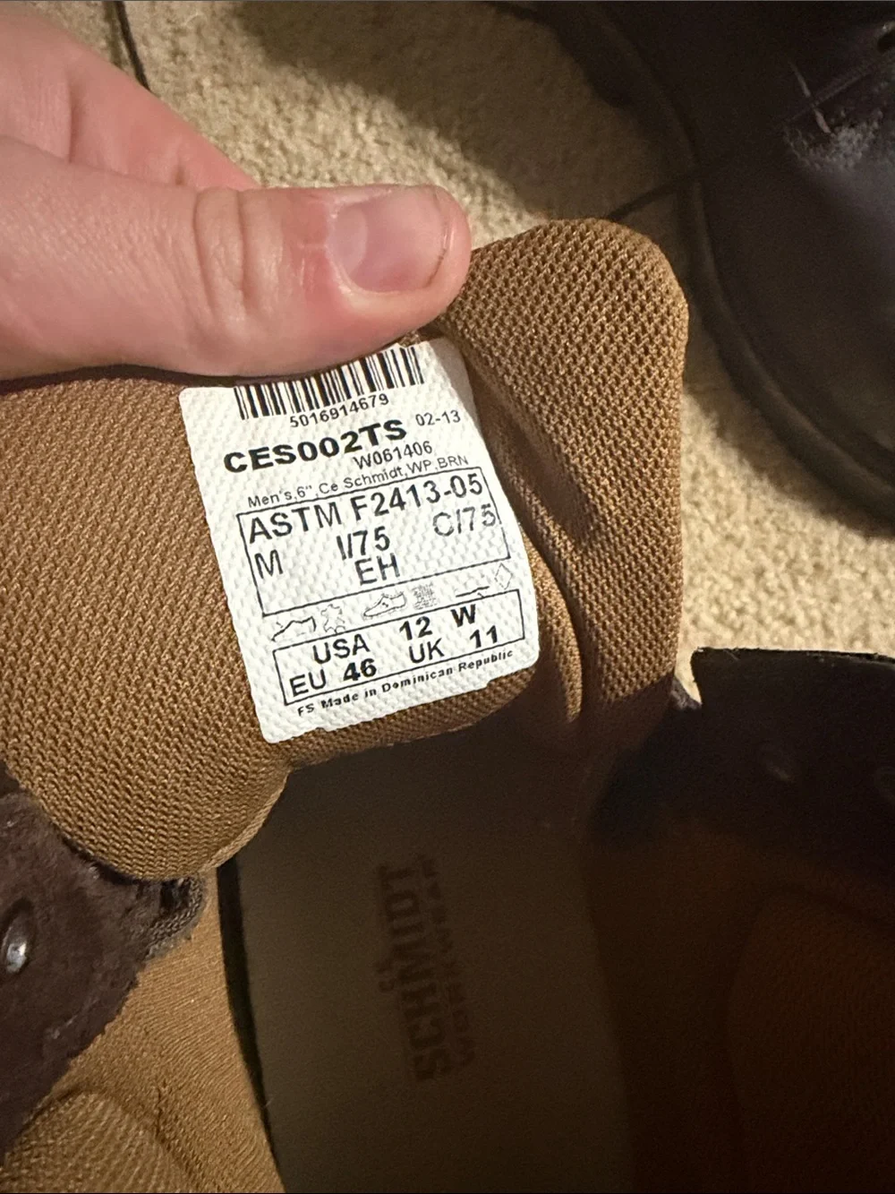 Ariat Men's Brown Leather Work Boots